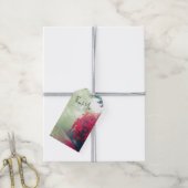 Misty Railroad Tracks Landschaftliches Foto Vielen Geschenkanhänger (Mit Garn)