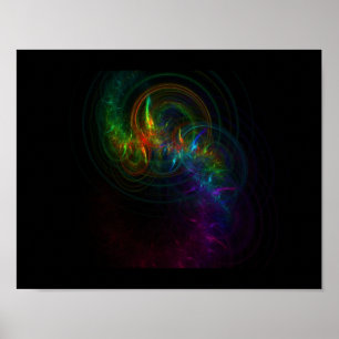 Misty Rainbow Poster