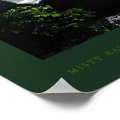 Misty Rapids Beneath Vernal Falls Poster (Ecke)