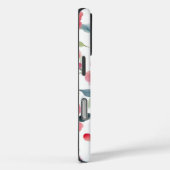 Misty Red Floral Pattern Case-Mate iPhone Hülle (Rückseite / Rechts)