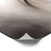 Misty Retro Portrait of Elegance Poster (Ecke)