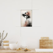 Misty Retro Portrait of Elegance Poster (Küche)