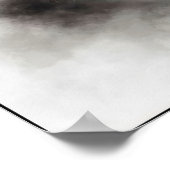 Misty Retro Portrait of Elegance Poster (Ecke)