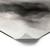 Misty Retro Portrait of Elegance Poster (Ecke)