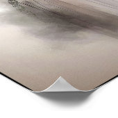 Misty Retro Portrait of Elegance Poster (Ecke)