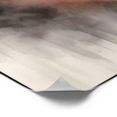 Misty Retro Portrait of Elegance Poster (Ecke)