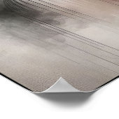 Misty Retro Portrait of Elegance Poster (Ecke)