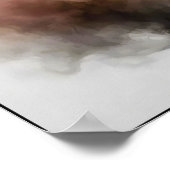 Misty Retro Portrait of Elegance Poster (Ecke)