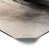 Misty Retro Portrait of Elegance Poster (Ecke)