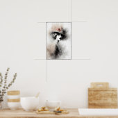 Misty Retro Portrait of Elegance Poster (Küche)