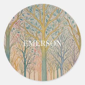 Misty Reverie Runder Aufkleber