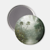 Misty River Dreams Magnet (Vorderseite/Rückseite)