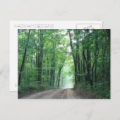 Misty Road Postcard Postkarte (Vorne/Hinten)