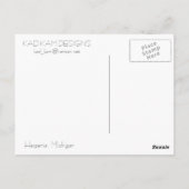 Misty Road Postcard Postkarte (Rückseite)