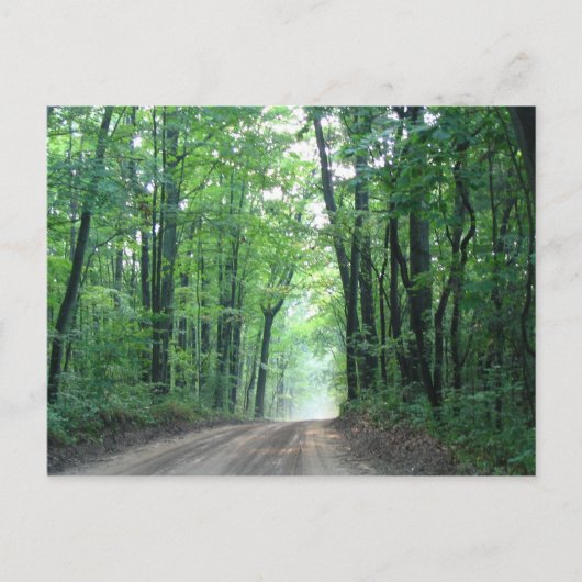 Misty Road Postcard Postkarte (Vorderseite)