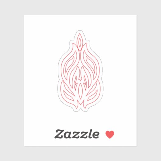 Misty Rose, flush Mahogany, dekoratives Design Aufkleber (Blatt)