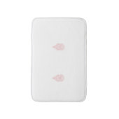 Misty Rose, flush Mahogany, dekoratives Design Badematte (Vorderseite Vertikal)