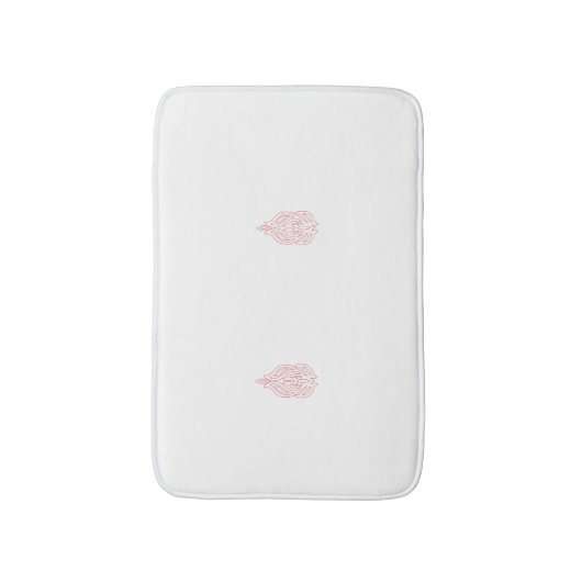 Misty Rose, flush Mahogany, dekoratives Design Badematte (Vorderseite Vertikal)