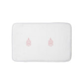 Misty Rose, flush Mahogany, dekoratives Design Badematte (Vorderseite)