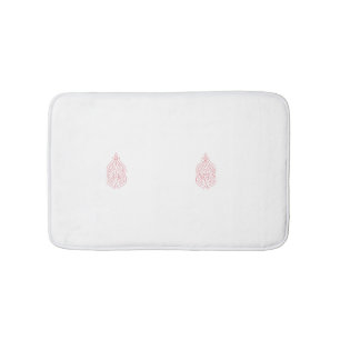 Misty Rose, flush Mahogany, dekoratives Design Badematte