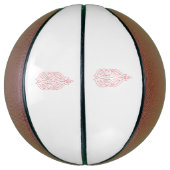Misty Rose, flush Mahogany, dekoratives Design Basketball (Vertikal)