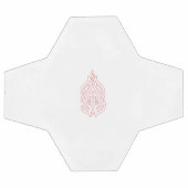 Misty Rose, flush Mahogany, dekoratives Design Fußball (Flach)