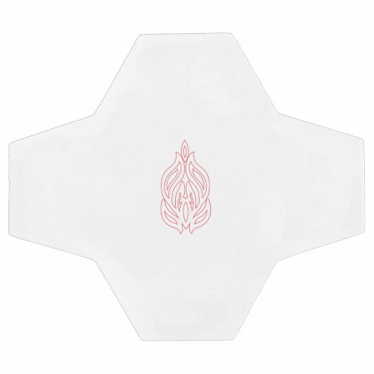 Misty Rose, flush Mahogany, dekoratives Design Fußball (Flach)