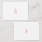 Misty Rose, flush Mahogany, dekoratives Design Hinweiskarte (Vorne/Hinten)