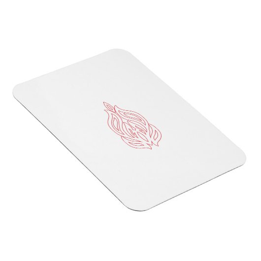 Misty Rose, flush Mahogany, dekoratives Design Magnet (Rechte Seite)