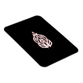 Misty Rose, flush Mahogany, dekoratives Design Magnet (Rechte Seite)