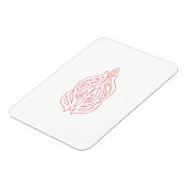 Misty Rose, flush Mahogany, dekoratives Design Magnet (Linke Seite)