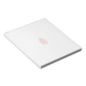 Misty Rose, flush Mahogany, dekoratives Design Notizblock (angewinkelt)