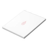 Misty Rose, flush Mahogany, dekoratives Design Notizblock (Rotiert)
