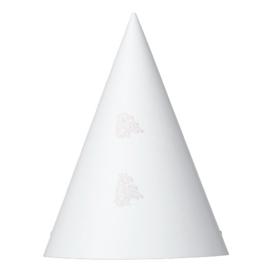 Misty Rose, flush Mahogany, dekoratives Design Partyhütchen (Vorderseite)