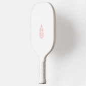 Misty Rose, flush Mahogany, dekoratives Design Pickleball Schläger (Links)
