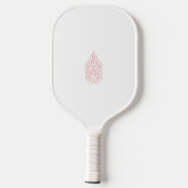Misty Rose, flush Mahogany, dekoratives Design Pickleball Schläger (Rückseite)
