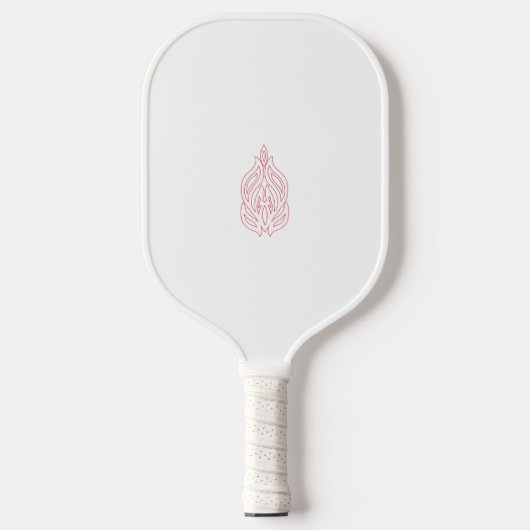 Misty Rose, flush Mahogany, dekoratives Design Pickleball Schläger (Vorderseite)