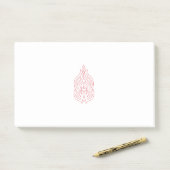 Misty Rose, flush Mahogany, dekoratives Design Post-it Klebezettel (Auf Schreibtisch)