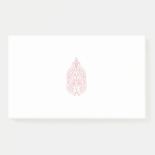Misty Rose, flush Mahogany, dekoratives Design Post-it Klebezettel (Vorderseite)