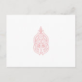 Misty Rose, flush Mahogany, dekoratives Design Postkarte (Vorderseite)