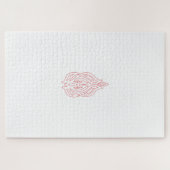 Misty Rose, flush Mahogany, dekoratives Design Puzzle (Horizontal)