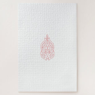 Misty Rose, flush Mahogany, dekoratives Design Puzzle