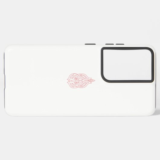 Misty Rose, flush Mahogany, dekoratives Design Samsung Galaxy Hülle (Linke Seite)