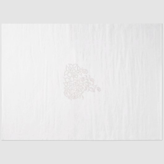 Misty Rose, flush Mahogany, dekoratives Design Seidenpapier (Vorderseite)