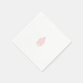 Misty Rose, flush Mahogany, dekoratives Design Serviette (Ecke)