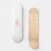 Misty Rose, flush Mahogany, dekoratives Design Skateboard (Vorderseite)