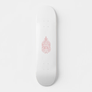 Misty Rose, flush Mahogany, dekoratives Design Skateboard
