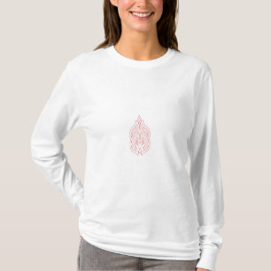 Misty Rose, flush Mahogany, dekoratives Design T-Shirt