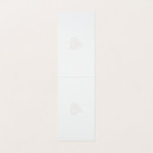 Misty Rose, flush Mahogany, dekoratives Design Visitenkarten (Innenseite Aufgefaltet)