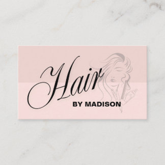 Misty Rose Haarstylist QR-Code Visitenkarte